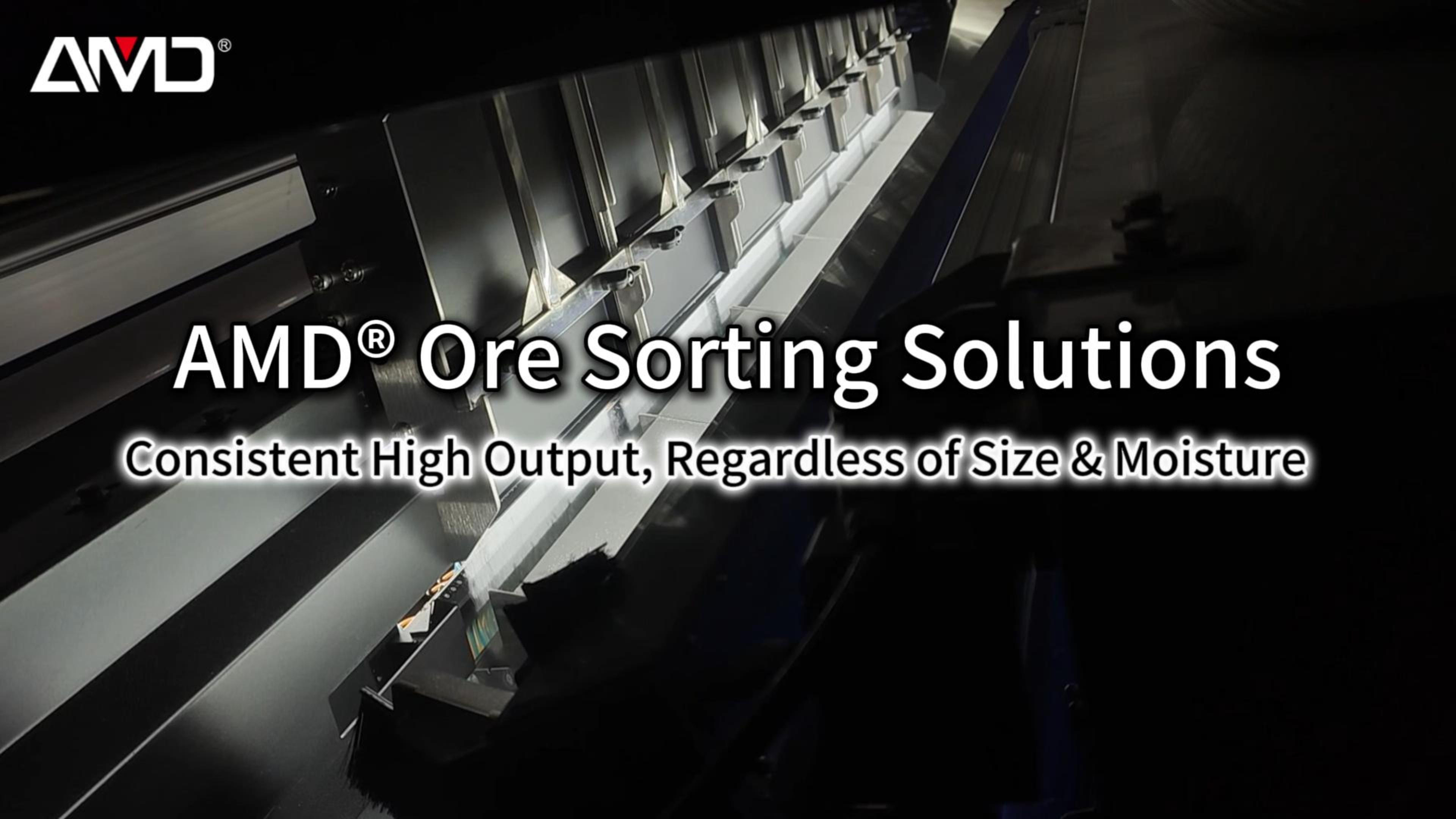 AMD® Ore Sorting Solutions | Consistent High Output for All Sizes & Moisture